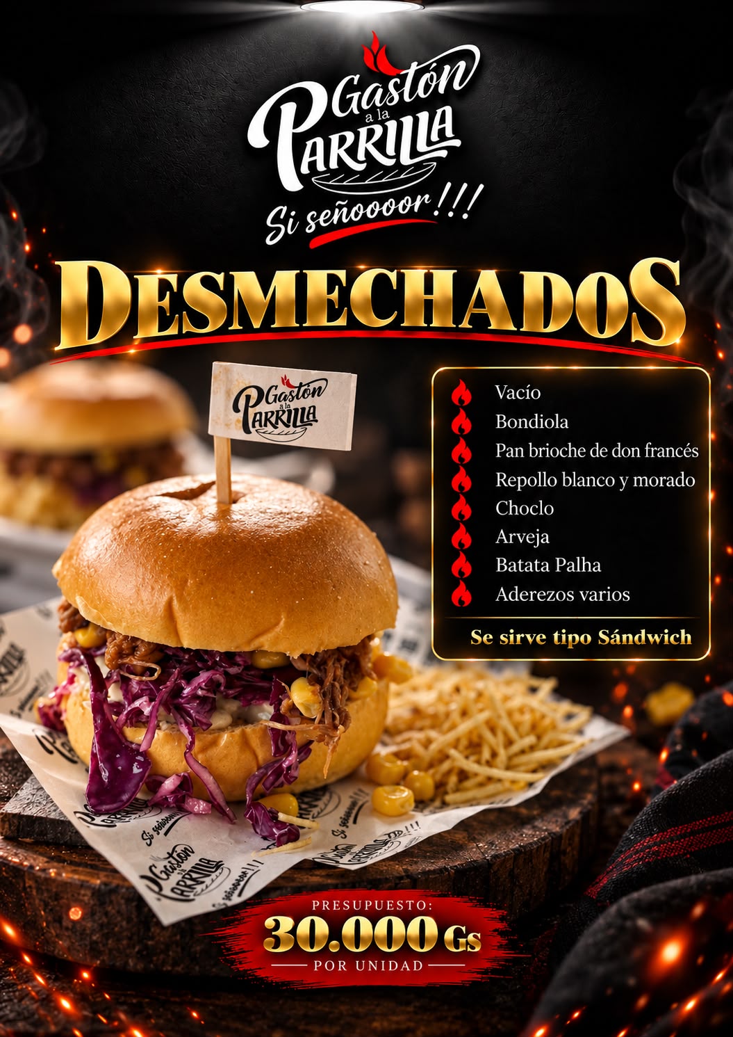 Catálogo de Sándwich Desmechado