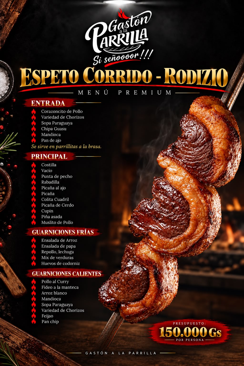 Catálogo de Espeto Corrido · Rodizio